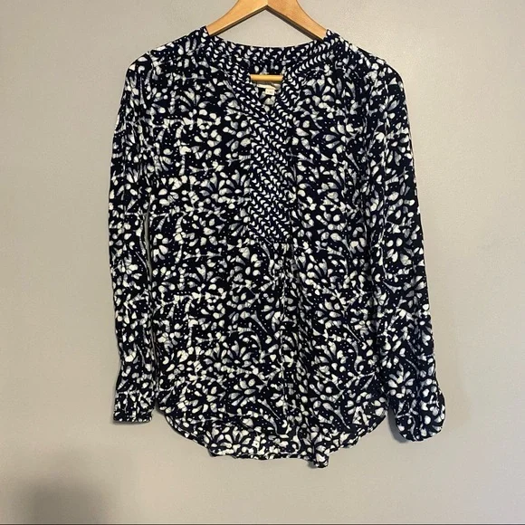 LOFT long sleeve silky blouse sz s - Picture 1 of 5
